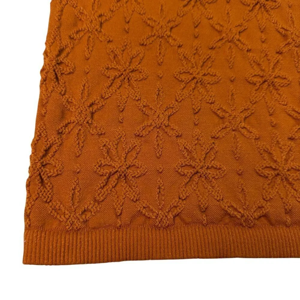 Forever 21 Orange Rust Textured Knit Tank Top Size M/L - Picture 3 of 5